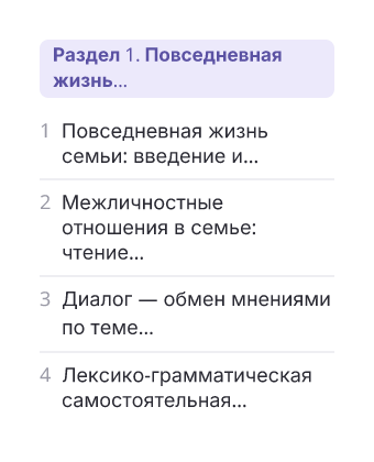Фрагмент планирования: Английский язык, 10 класс